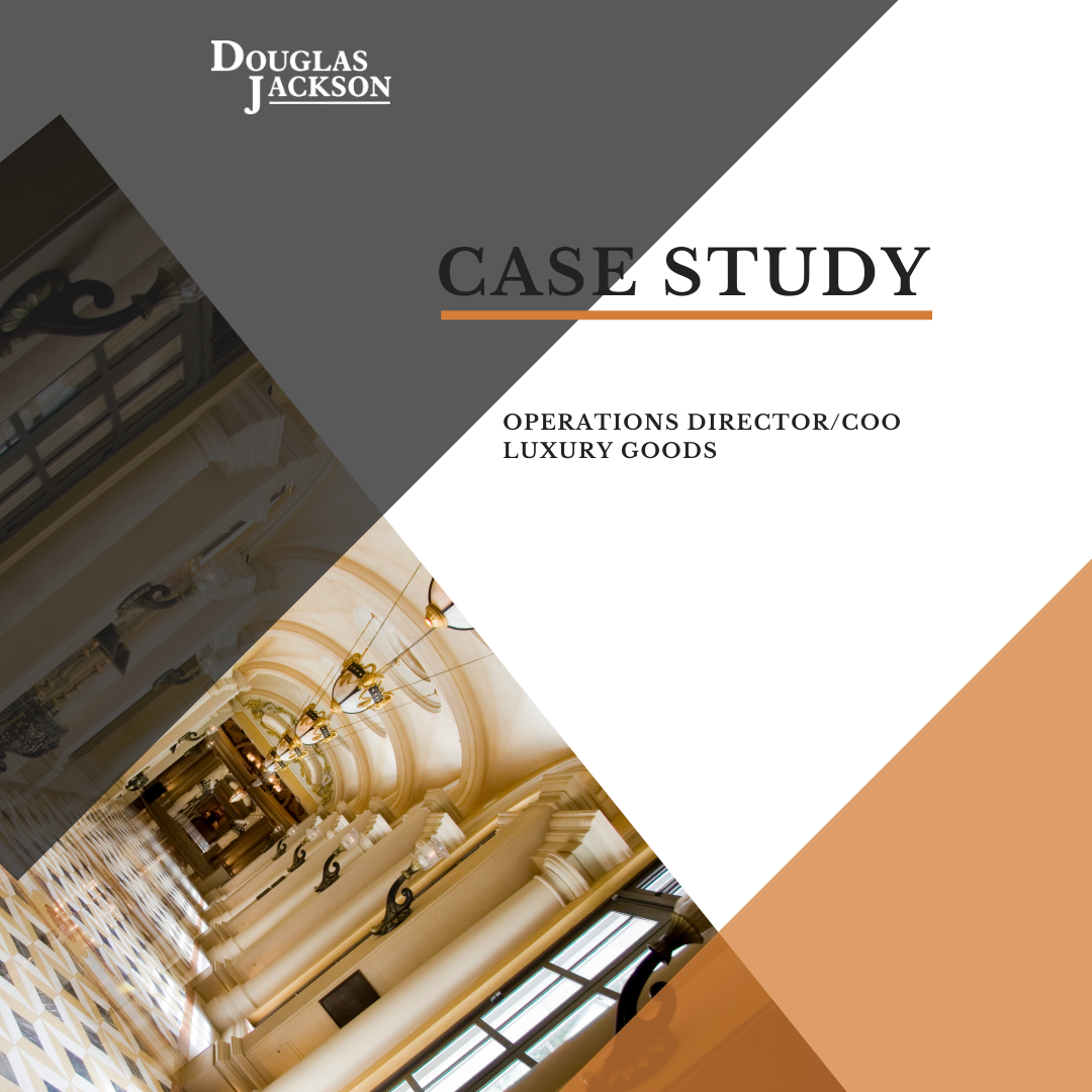 Case Study Operations Director Luxury Goods Category Defining Brand